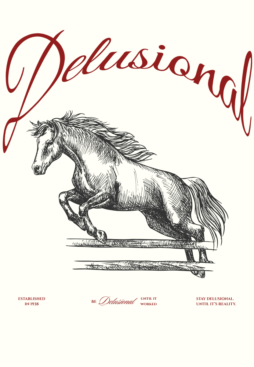 Delusional v1 Oversized Tee